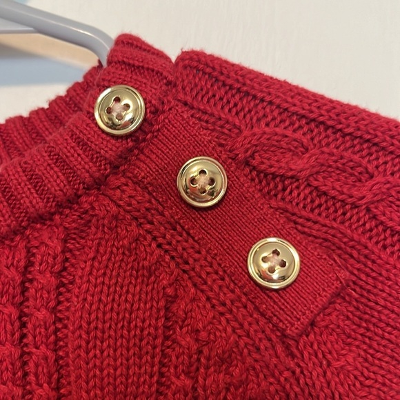 Girls Cable Knit Sweater - Holiday Traditions - Salsa - Picture 2 of 5